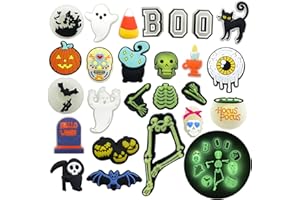 COIO 25 30 40 55PCS Halloween Horror Shoe Charms Skull Horror Shoe Decoration Charms, Shoe Pins Accessories Charms for Teens Boys Girls Wristband Bracelet Birthday Halloween Gifts
