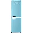 Galanz GLR74BBER12 Retro Refrigerator with Bottom Mount Freezer Frost Free, Dual Door Fridge, Adjustable Electrical Thermostat Control, 7.4 Cu Ft, Blue