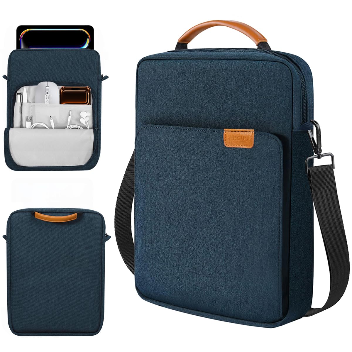 TiMOVO Laptop Sleeve Bag for MacBook Neo 13 inch 2026 Model A3404 with A18 Pro Chip, Handle Carrying Case with Shoulder Strap, Indigo