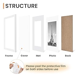 upsimples 8x12 Picture Frame Set of 5, Display