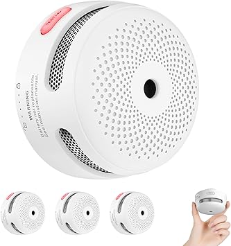 X Sense Mini Smoke Alarm 10 Year Battery Fire Alarm Smoke Detector With Led Indicator Silence Button Conforms To En14604 Standard Xs01 3 Pack Amazon Co Uk Diy Tools