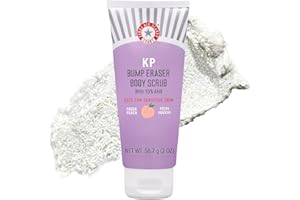 First Aid Beauty - KP Bump Eraser Body Scrub with 10% AHA, Keratosis Pilaris Exfoliator with Glycolic and Lactic acids, Helps