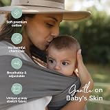 Boba Baby Wrap Carrier Original Grey 7–35 lbs Ergonomic Hip Healthy view 5