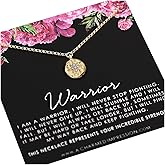 A Charmed Impression 14K Gold Diamond Starburst Necklace - F*ck Cancer Survivor Gift