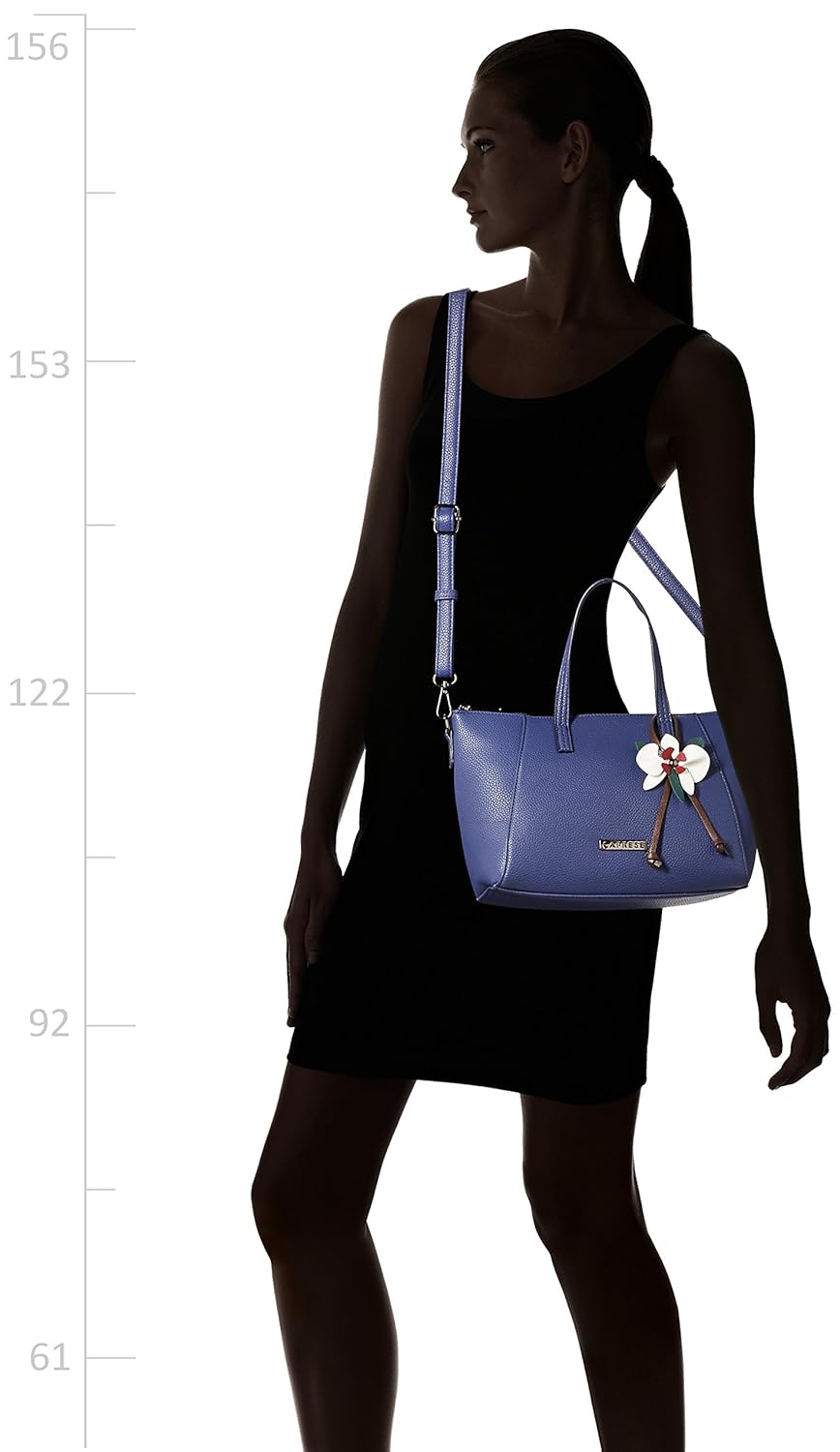 caprese women's satchel (bright blue)