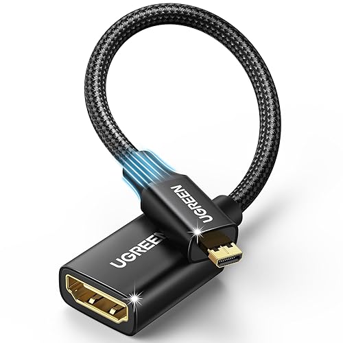 UGREEN Micro HDMI to HDMI Adapter, Micro HDMI to Female HDMI