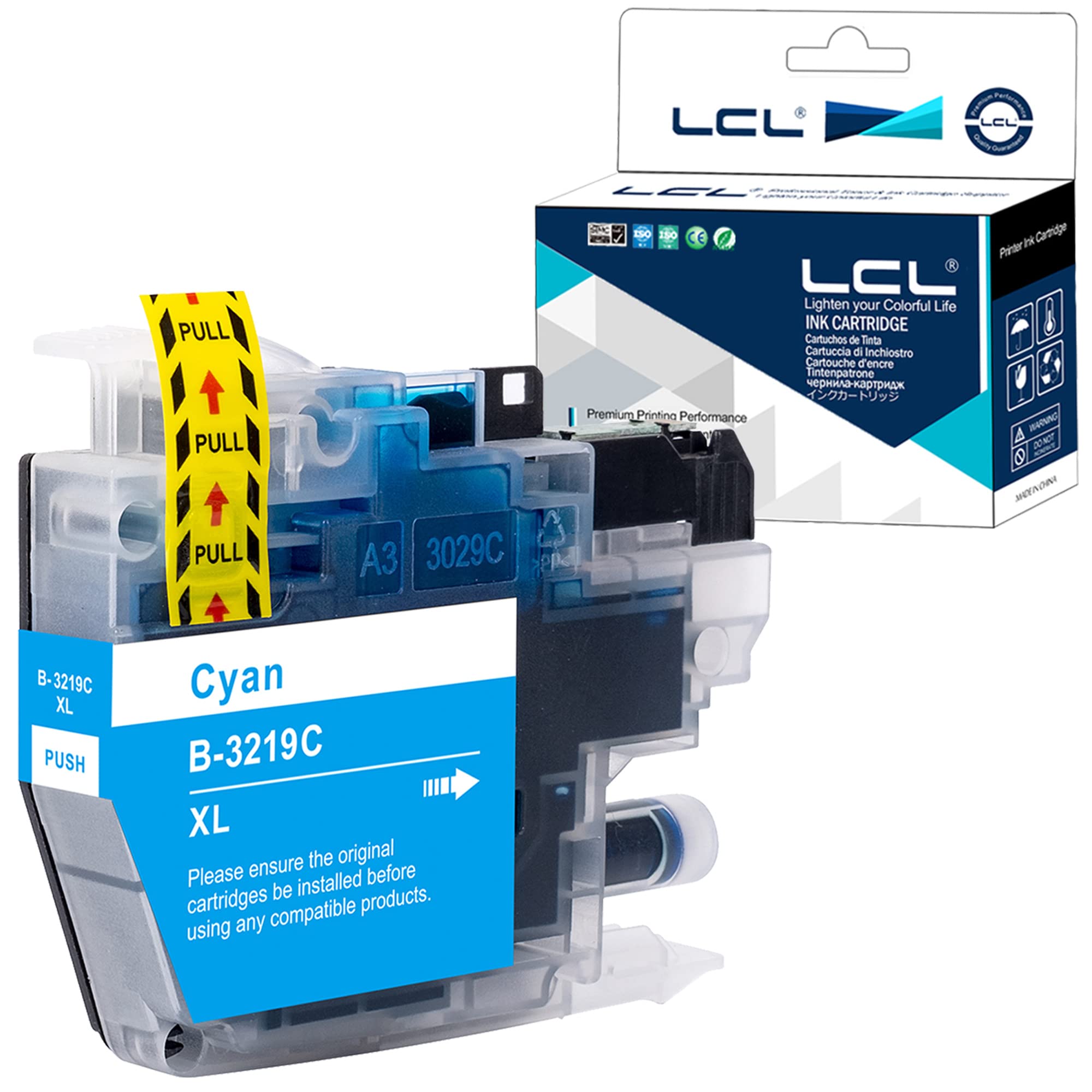 LCL LC3219 LC3217 LC3219XL LC-3219XL LC3219XLC LC3217C High Yield Ink Cartridge Compatible with Brother MFC-J5330DW MFC-J5730DW MFC-J5335DW MFC-J5930DW MFC-J6530DW MFC-J6935DW MFC-J6930DW (1Cyan)