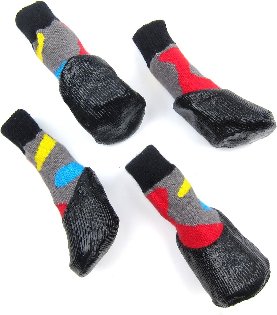 rubber dipped dog socks