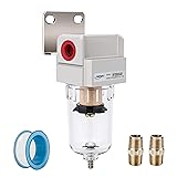 NANPU 1/4" NPT Compressed Air Line Filter, 5 Micron