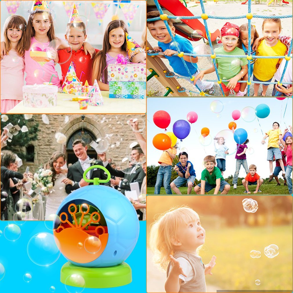 Macchina per Bolle per Produrre Bolle di Sapone Sana per i Bambini per Natale Compleanno Cerimonia Asilo