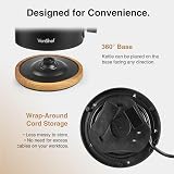 VonShef Fika Kettle and Toaster Set Nordic Cream Wood 1.7L 2 Slice 6 Browning view 7