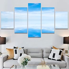 SIGNWIN 5 Panel Canvas Wall Art Modern Art...