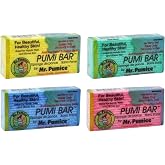 Mr. Pumice Callus Remover Pumi Bar: Pedicure Stone &amp; Foot Scrubber - Medium Grit (4 Pack, Colors), Assorted, (Pack of 4)