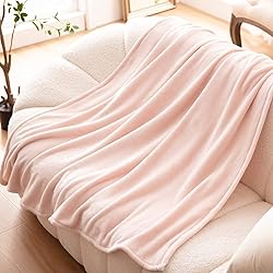 Bertte Fleece Throw Blanket Super Soft Cozy Warm