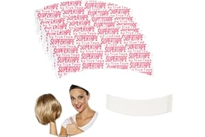 50pcs Double Side Wig Tapes for Lace Wigs - Invisible Waterproof Tape Strips for Hairpieces, Toupees and Hair Extensions