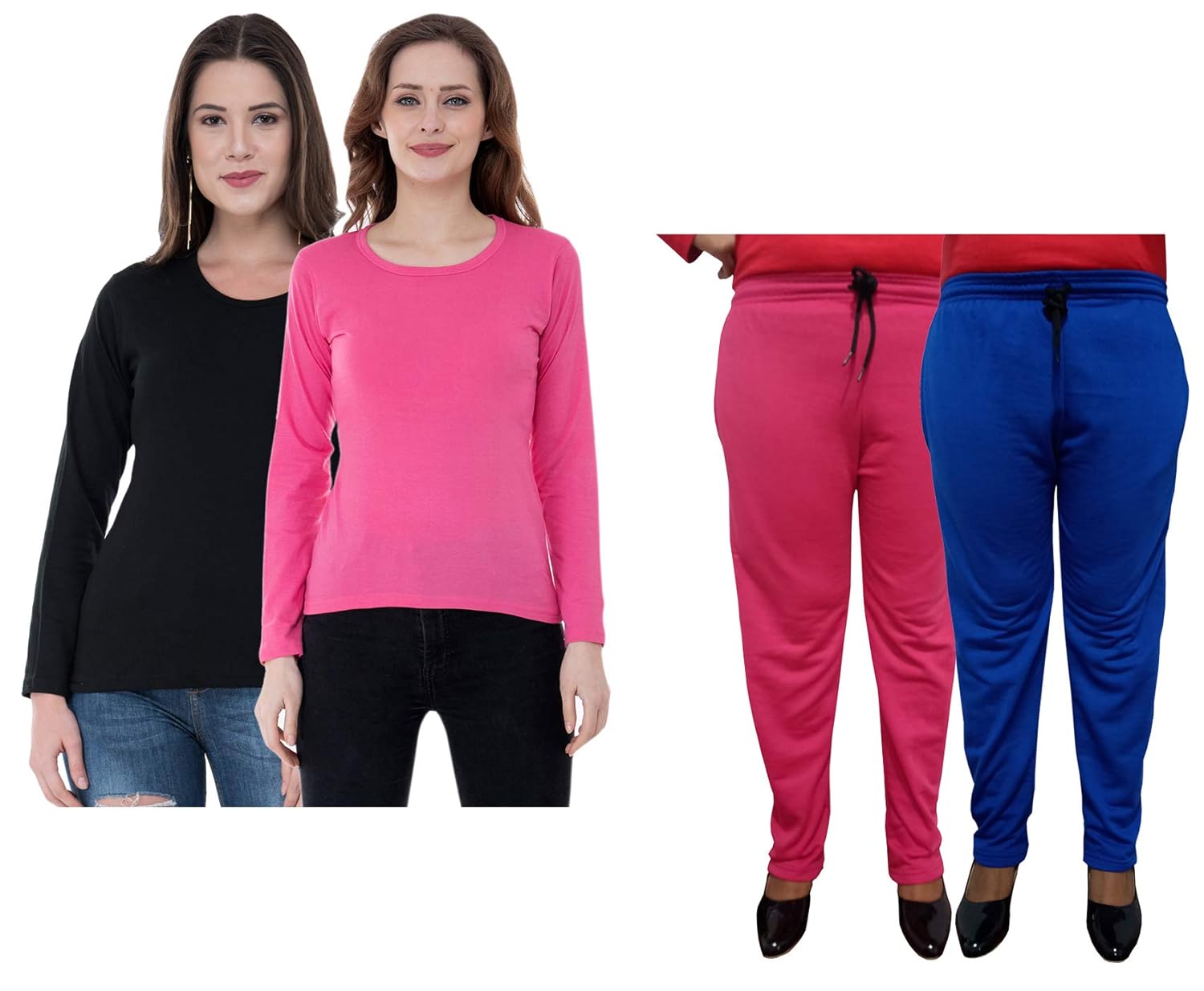 black pink track pants