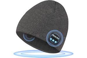 Smerk Bluetooth Beanie, Mens Gift, Wireless Bluetooth 5.0 Headphones Hats, Gift for Men Women Christmas Birthday Thanksgiving