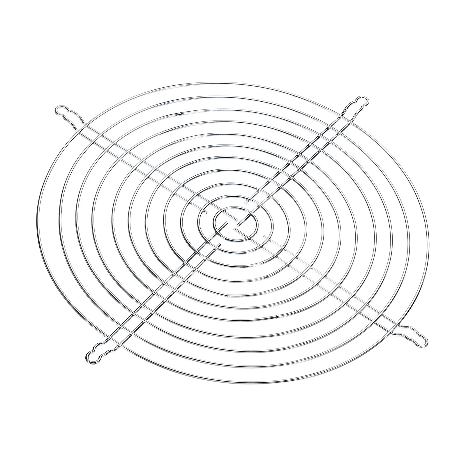 PATIKIL 254mm Dia Fan Finger Grill, 1 Pack Metal Grill Protector Guard for 254X254mm Fan Protective Cover DIY, Silver