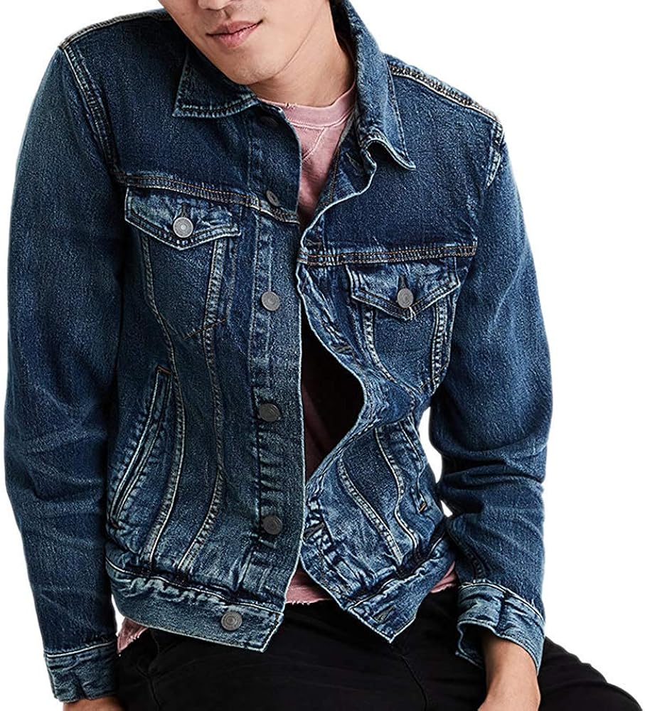 american eagle mens denim jacket