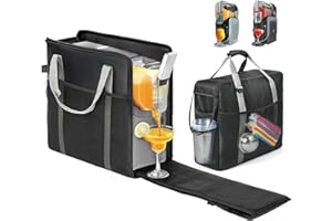 BS-VOG Carrying Bag for Ninja Slushie Machine FS301 & FS300, Portable Travel Tote Storage Bag with Front-Opening Design for Frozen Drink Maker, Thick Padded Protector for Machine Accessories