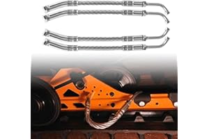 Kavius Ice Scratchers Snowmobile 4PCS Set Compatible with Polaris Arctic Cat Ski-doo Lynx Cable Ice Scratchers Kit Fit for Reverse & Non-Reverse Gear Equipped Snow Mobiles Track Heights Above 2-1/2"