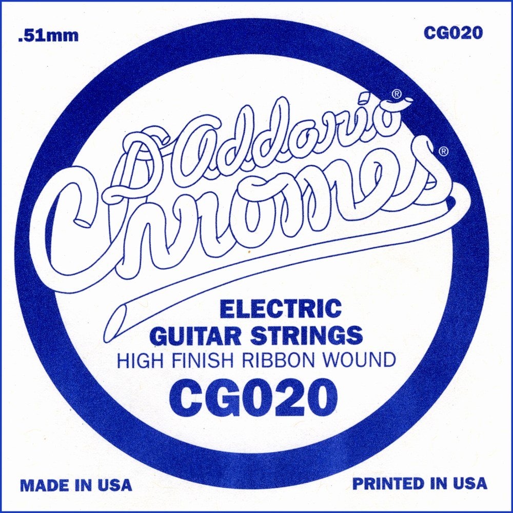 D'Addario .020 Flat Wound Single String for Electric Guitar — image 1