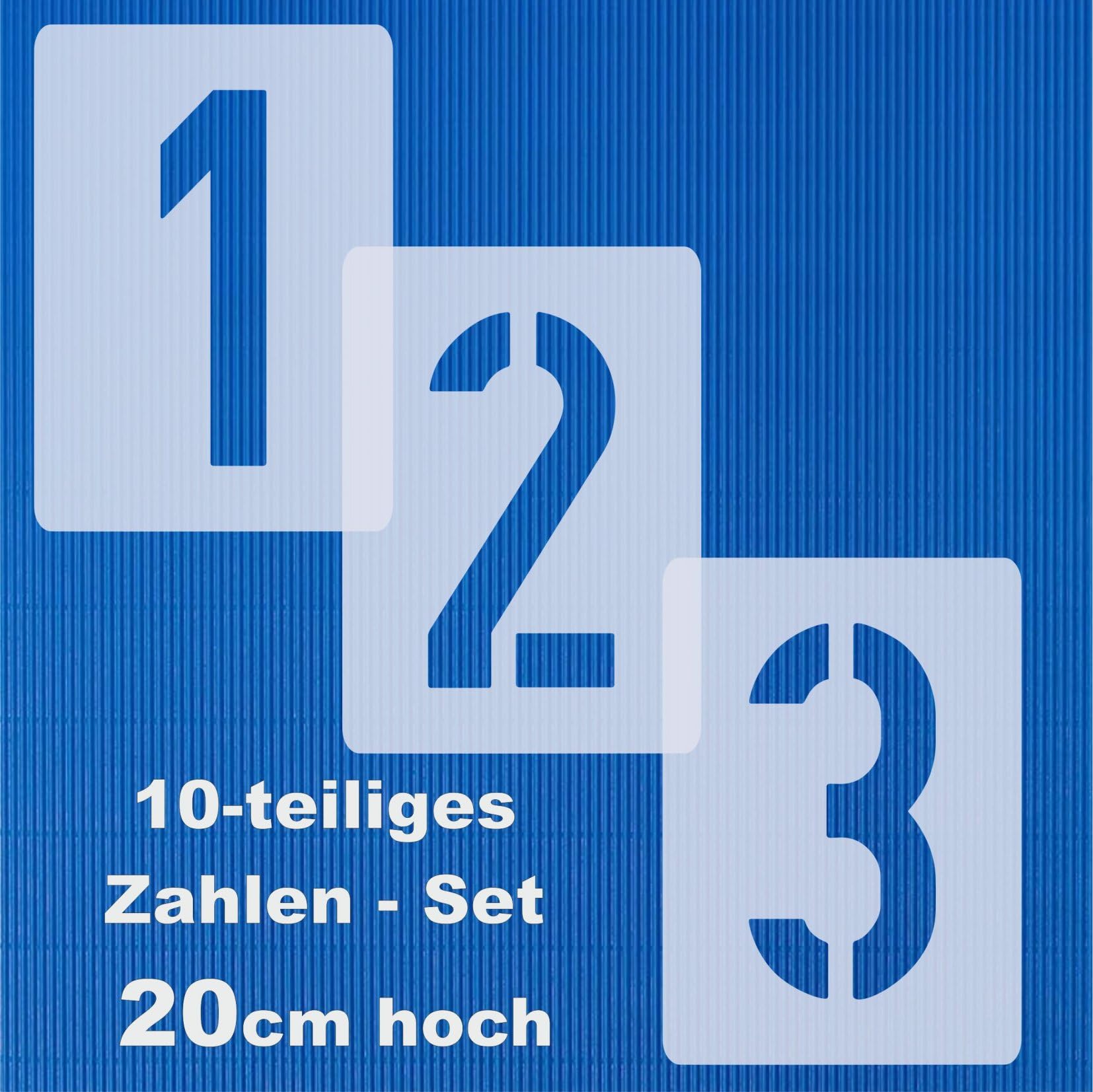 No. 35 number stencil, 1 set of numbers from 0 to 9, 10 individual stencils, painting stencil