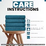 GC GAVENO CAVAILIA Large Bath Towels 4 Pack 75 x 135 cm Teal 450 GSM view 4