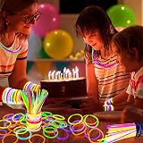 GloZen Premium Christmas Glow Sticks 100 Pack with Connectors 8 inch view 8