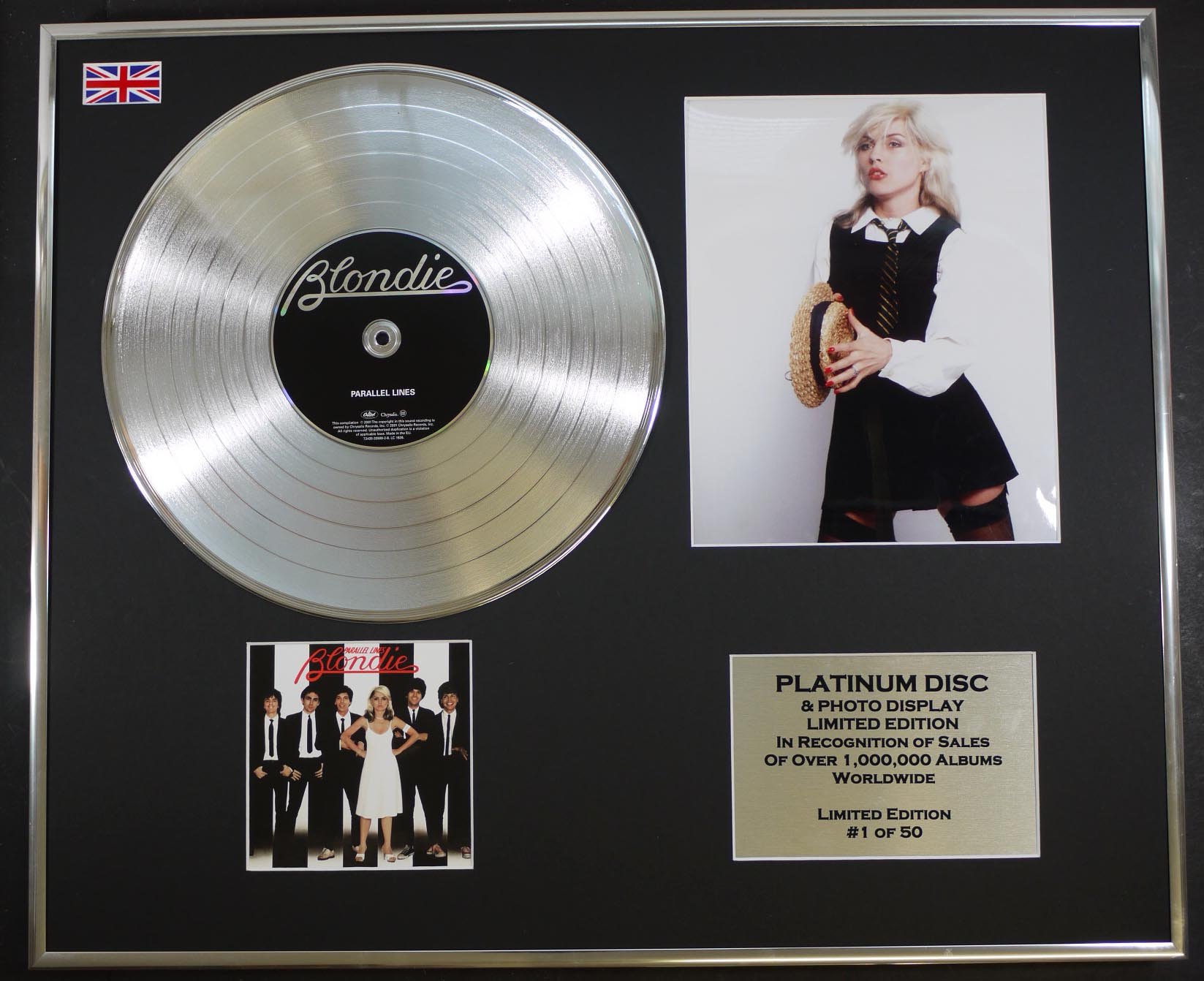 BLONDIE/CD PLATINUM DISC & PHOTO DISPLAY/LIMITED EDITION/PARALLEL LINES