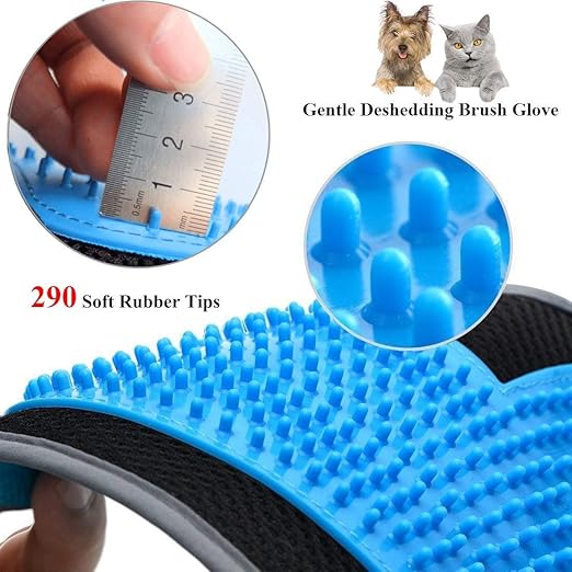 Flsell Pet Grooming Glove Pet Grooming Glove 290 Soft Tips