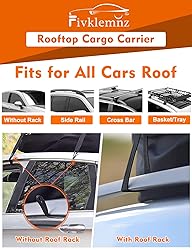 FIVKLEMNZ Car Rooftop Cargo Carrier Roof Bag