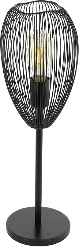 lampada da tavolo Clevedon, lampada moderna a 1 fiamma, luce
