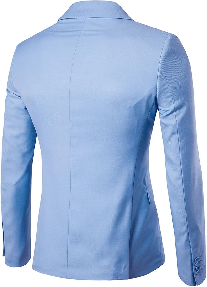 Men's Suit Jacket One Button Slim Fit Sport Coat Business Daily Blazer at  Men’s Clothing store