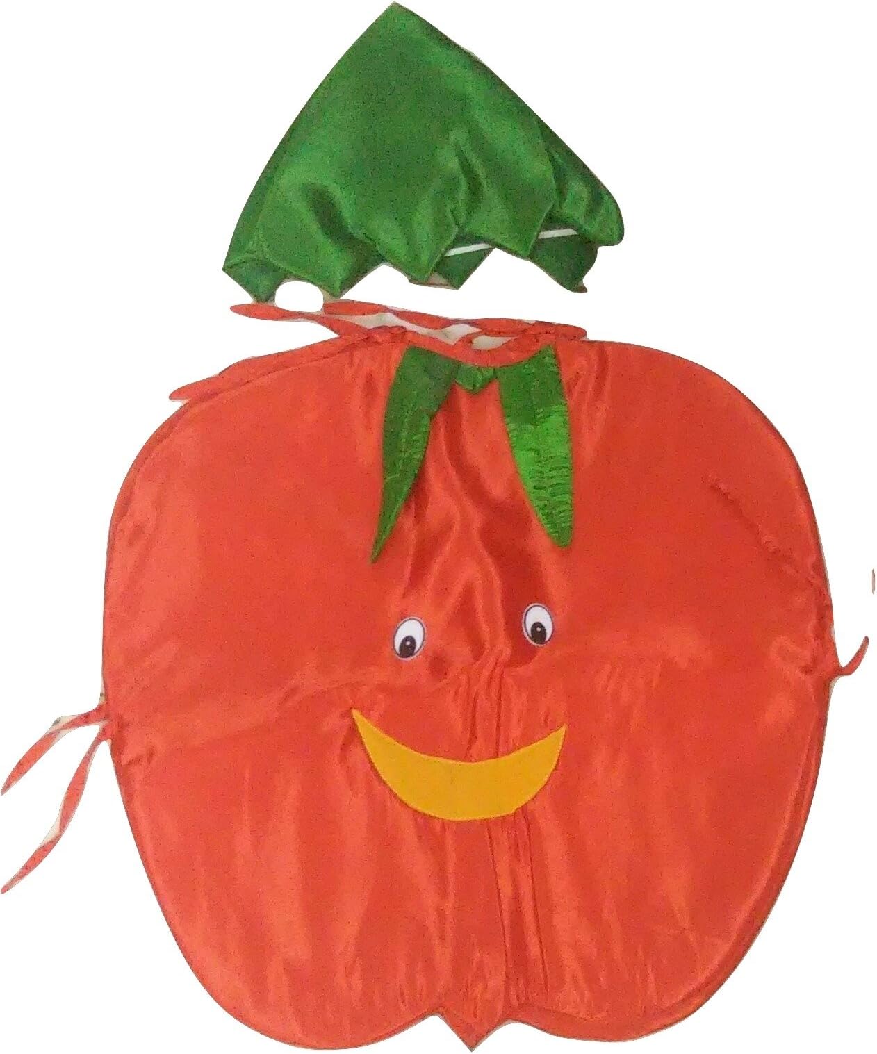 WTR Kid's Apple Fruit Cutout with CapDress for Fancy Dress Competitions(Red)