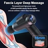 Timiyou Massage Gun Deep Tissue 99 Speeds 6 Heads LCD Touch Screen view 3