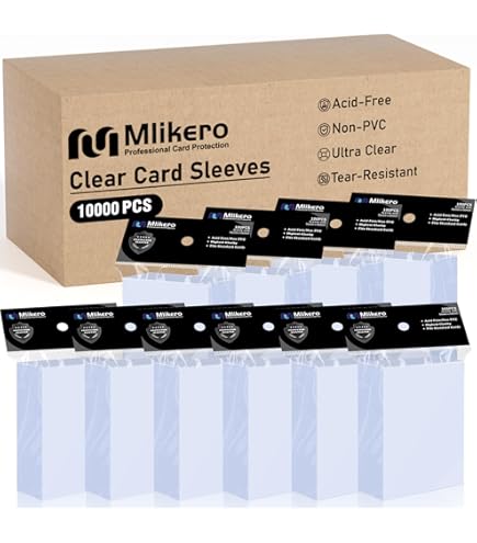 10000 card sleeves Baseball & Card (35PT) Clear Flip Display Case main image 0