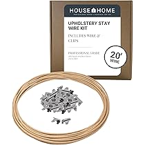 12-PCS Upholstery Spring Clips - 4-Hole Furniture Repair Clips For Sofa & Couch Springs