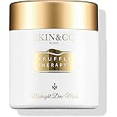 SKIN&CO Truffle Therapy Midnight Dew Mask, 100ml (3.38 FL OZ) For Women + Men, Hydrating Face Mask with Botanical Extracts and Detox Clays for Smooth Supple Skin, Made in Italy