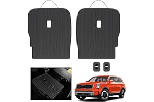 GALVAGNITE GALVAGNIATE Backrest Mats for Kia Telluride 2020-2024 2025 7-seat, All Weather TPE 2nd Row Seat Back Protector Kick Mat for Telluride EX SX Accessories (2nd Row Backrest Mats)