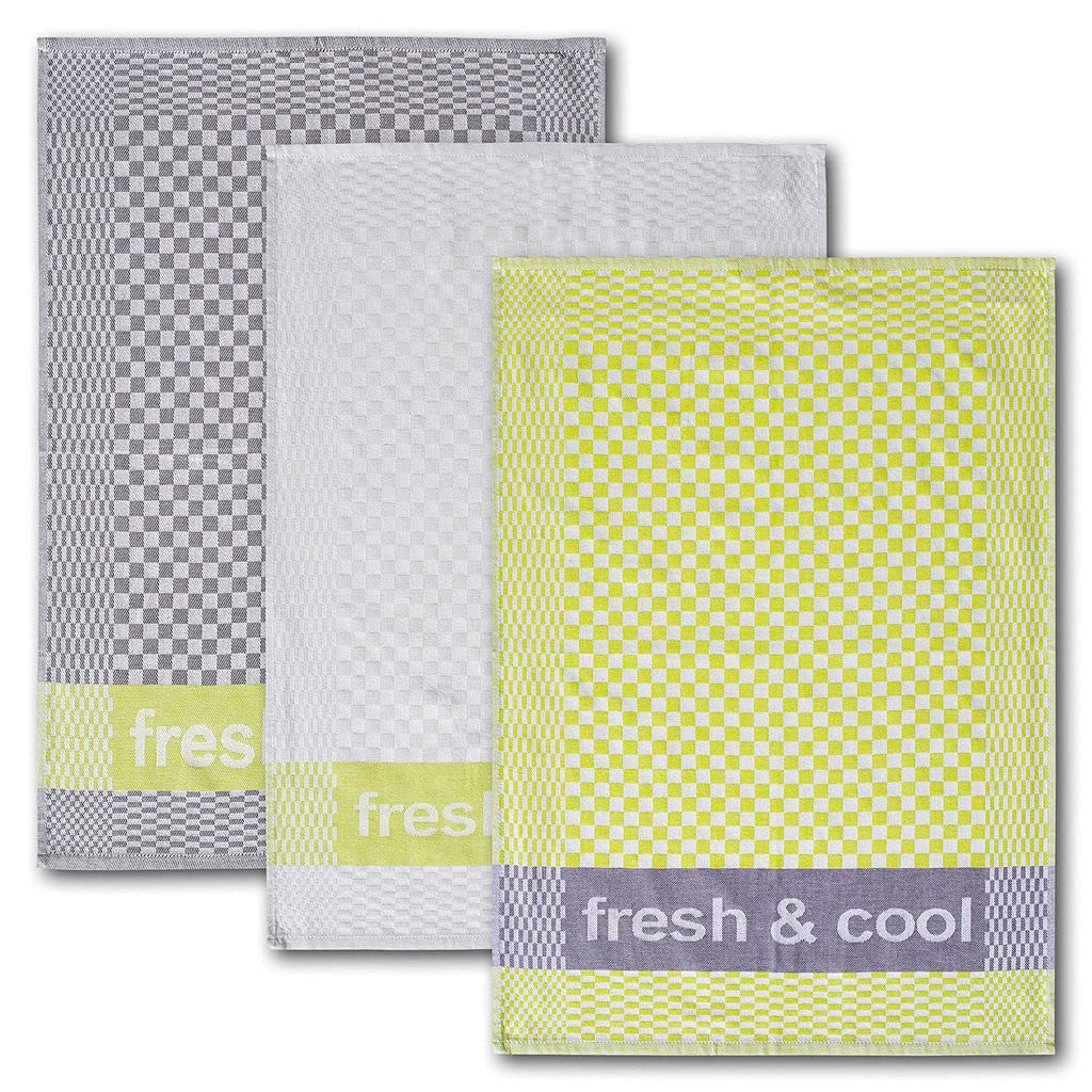 Dyckhoff Fresh & Cool Tea Towel Set of 3 50 x 70 cm