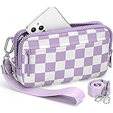 BIAOTIE Wristlet Wallets for Women, Small Crossbody Purses Travel Pouch Phone Nylon Wrist Wallet Shoulder Purse