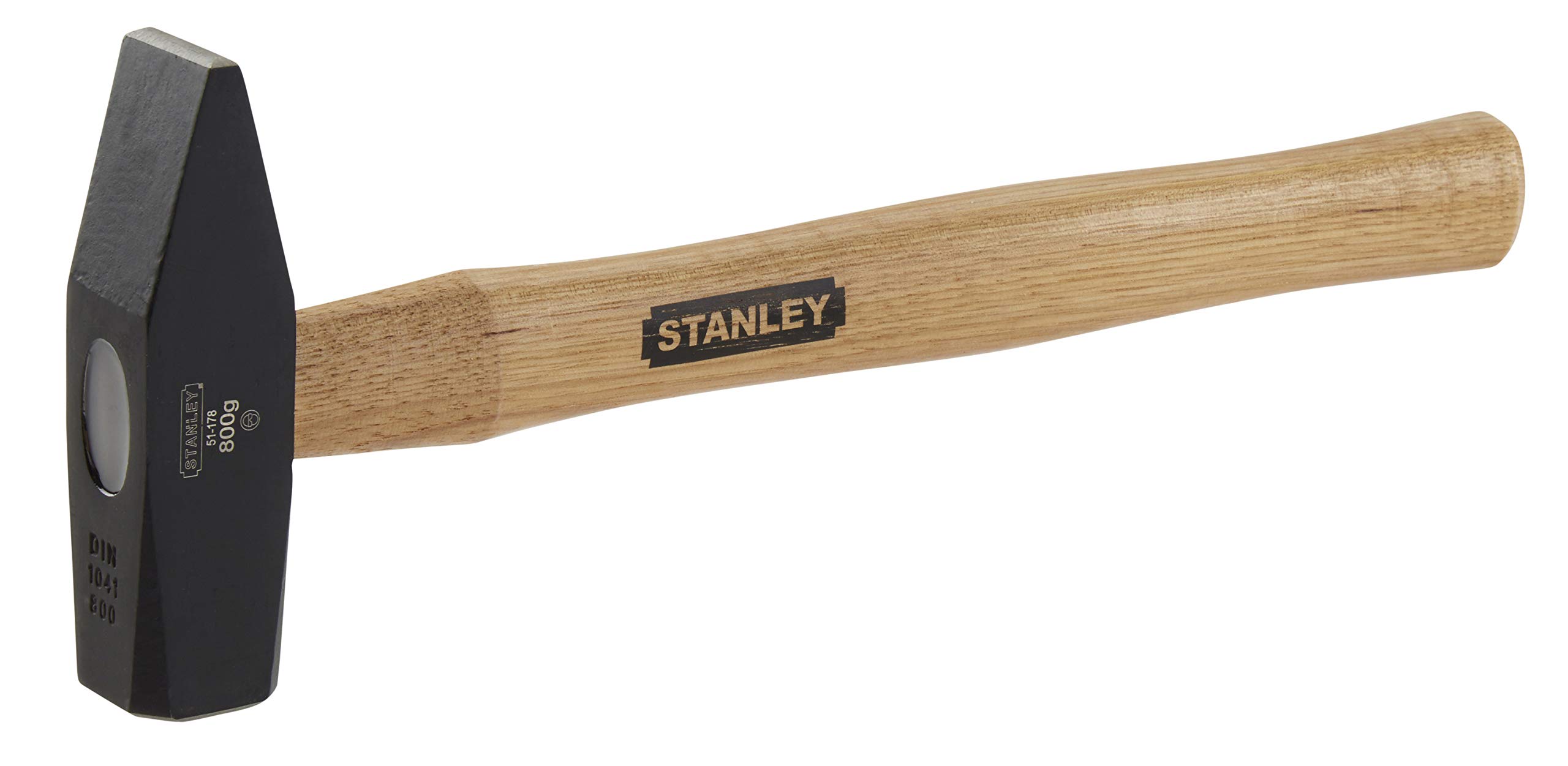 STANLEY 1-51-178 Brick Hammer with Wooden Handle, Black/Brown, 800 g