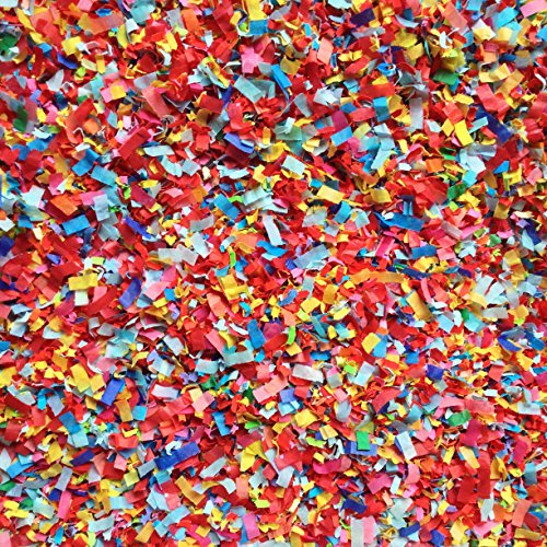 Carnival Circus Funfair Party Themed Confetti Mix Biodegradable Bright Multicolored Red Blue Yellow Coral Green Birthday Decorations Bulk Pack InsideMyNest (25 Handfuls) - Thumbnail 6