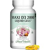Maxi Health&reg; Vitamin D 2000 IU, Easy-to-Swallow (180 Tablets) | Kosher | Easy-to-Swallow Vitamin D3 | Calcium Absorption, Immune, Bone &amp; Muscle Support | Doctor Formulated