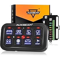 Amazon.com: Auxbeam 8 Gang Switch Panel BA80 Automatic Dimmable  