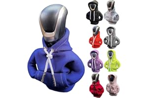 NTING Car Gear Shift Hoodie, Gear Shift Cover, Car Shifter Hoodie Cover Sweatshirt, Universal Automotive Interior Accessories Gift, Blue