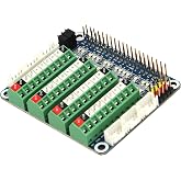 eleUniverse GPIO Terminal Block Breakout Board HAT for Raspberry Pi | Compatible with Raspberry Pi 5/4B/3B+/3B/Pi Zero W/Zero 2 W