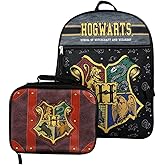 Bioworld Harry Potter Hogwarts Kids 2-Pc 16-Inch Backpack With Trunk-Inspired Lunch Kit