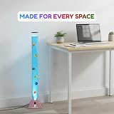 Straame 90cm Bubble Fish Lamp Colour Changing LED Mood Light Rose-Gold Base view 7